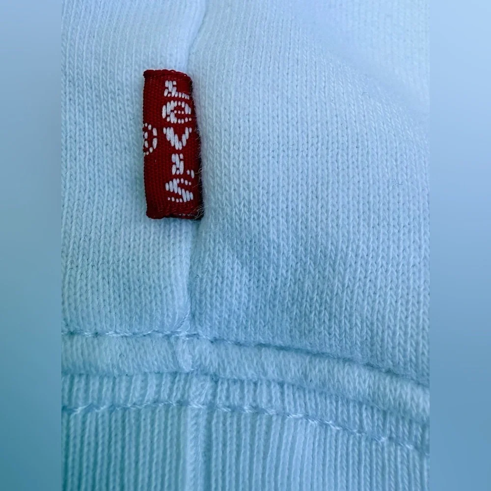 Levi’s Hoodie L White Frog Graphic “Second Nature” Collab Super Clean